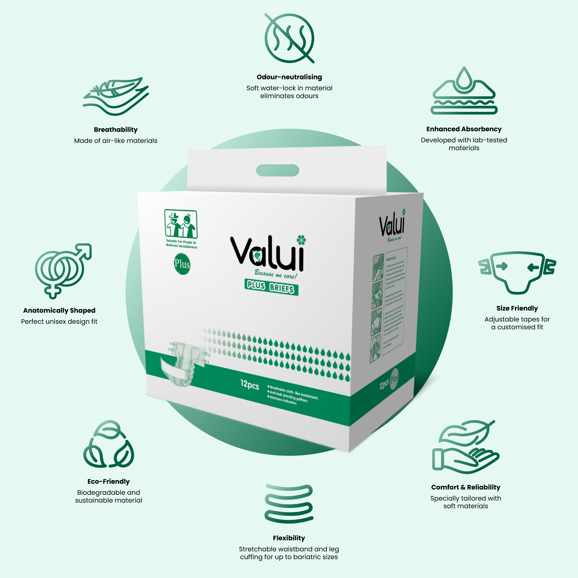 Valui Plus Briefs M - Image 3