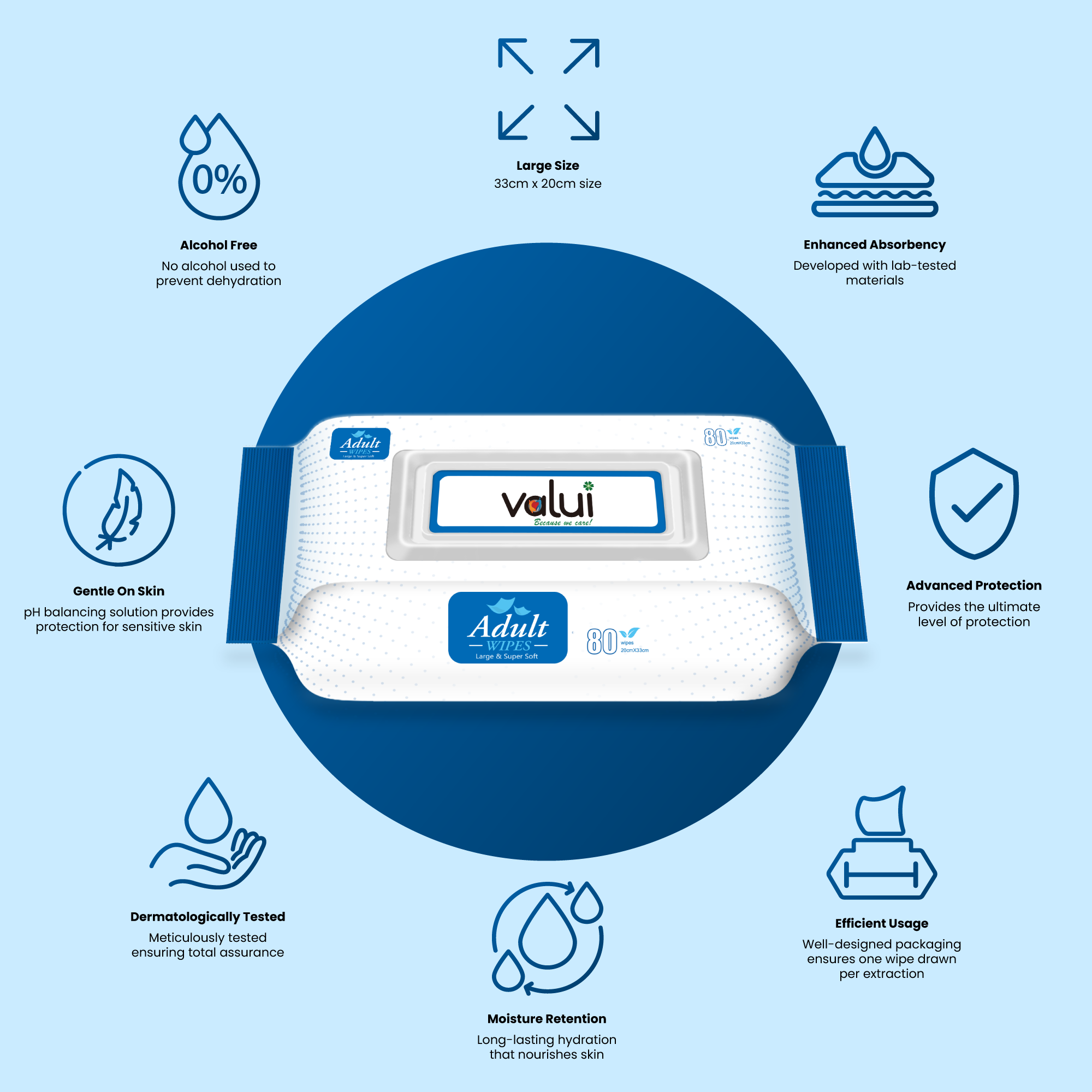 Valui Adult Wipes - Image 2